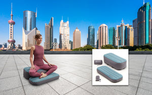 Meditation/Yoga Cushion Set - Modern Comfort Inflatable Meditation/Yoga  Cushion Set - ZenGo Meditation/Yoga